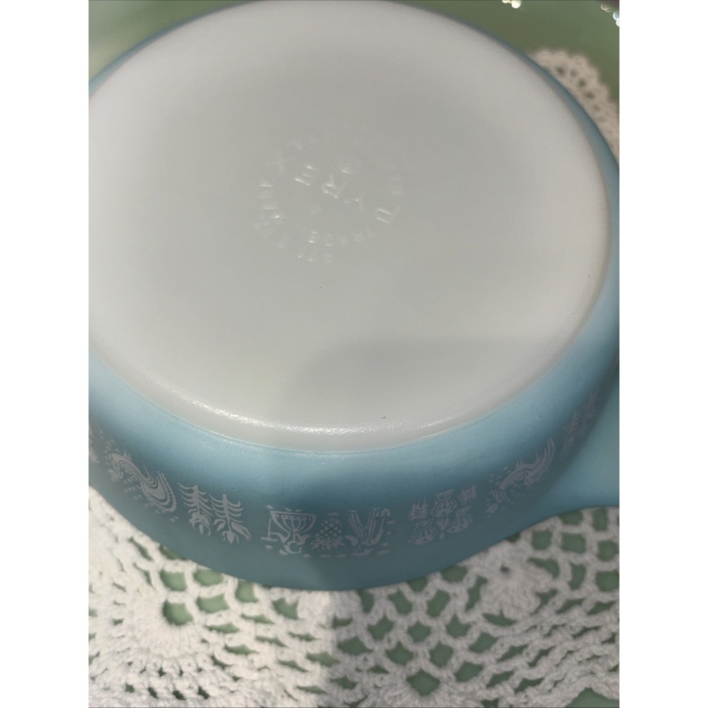 Pyrex Butterprint Casserole Set 471-475 w/Lids 1959-1968 - Picture 13 of 13